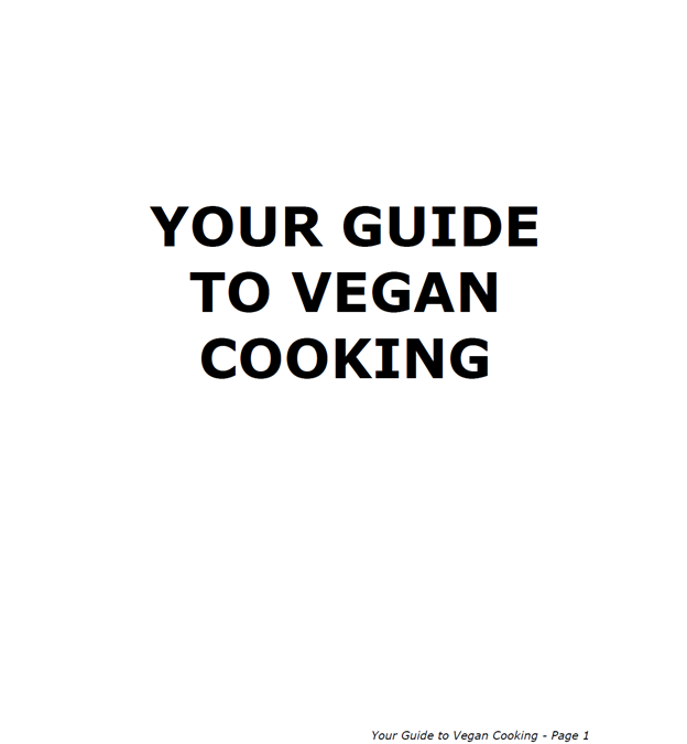 Your Guide To Vegan Cooking